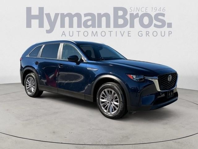 2025 Mazda Mazda CX-90 3.3 Turbo Select Package in Deep Crystal Blue Mica — front three-quarter view
