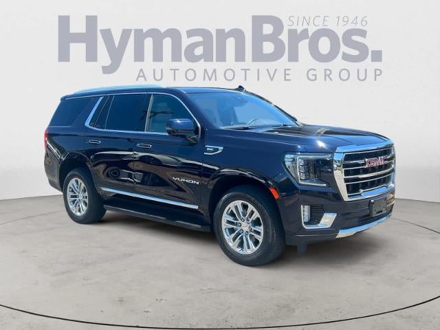 2023 GMC Yukon 4WD 4dr SLT in Midnight Blue Metallic — front three-quarter view
