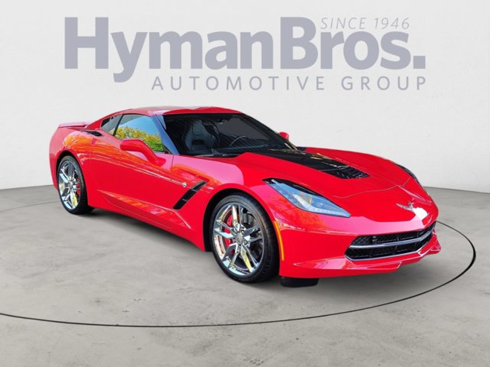 2016 Chevrolet Corvette Z51 2LT Coupe | Carbon Hood in Torch Red — front three-quarter view