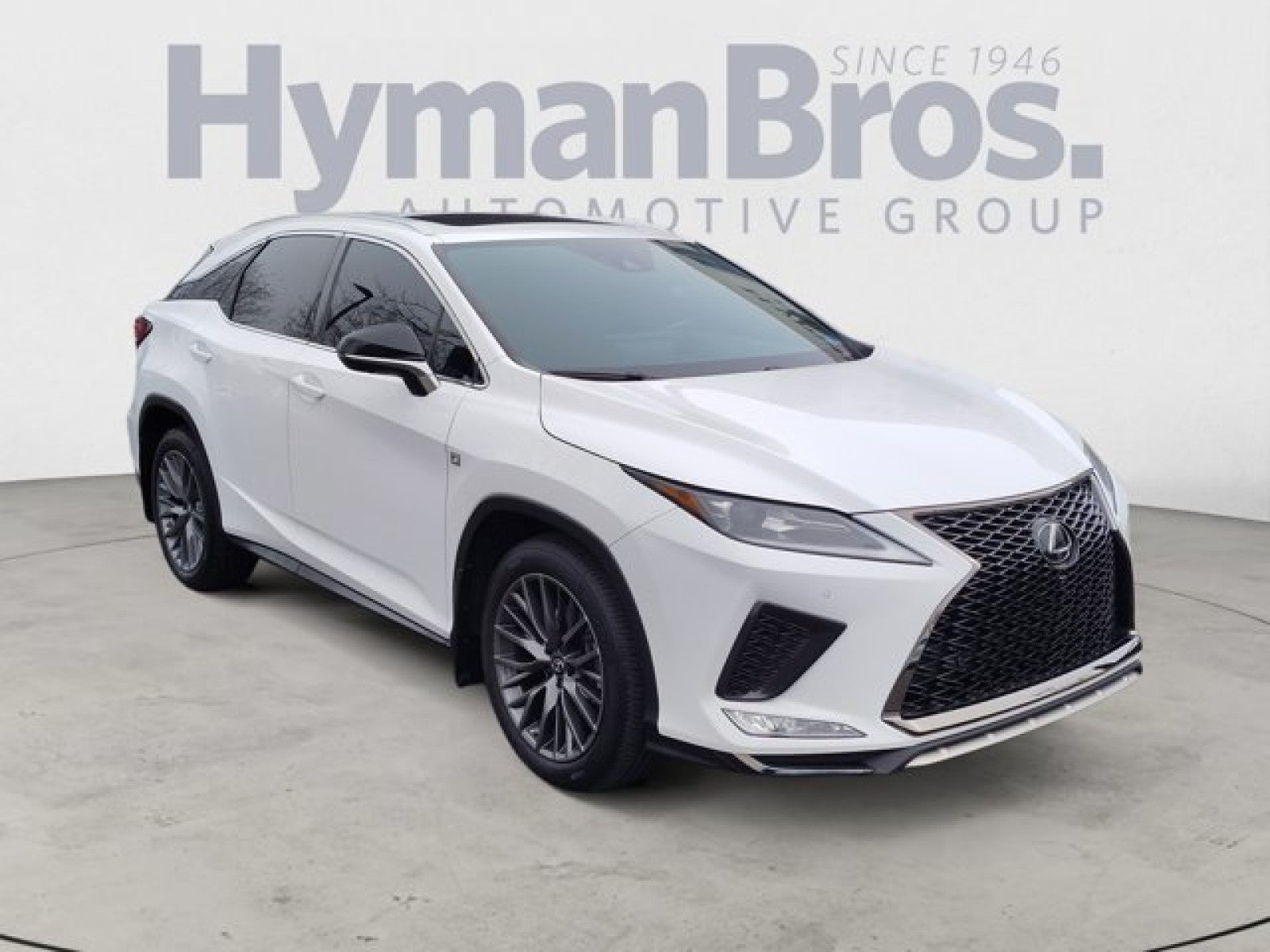 2022 Lexus RX RX 350 F SPORT Handling AWD in Ultra White — front three-quarter view
